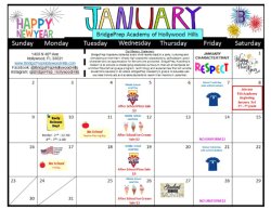 January Calendar